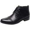 [Botas Martin masculinas] Sapatos britânicos de cano alto botas de couro retrô botas de ferramentas de cor polida à mão botas de couro de vaca de camada superior