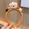 Diadema de Peluche de Dibujos Animados para Lavarse la Cara y Aplicar Mascarilla Facial, Nuevo Lindo Lazo para el Cabello Infantil, Pasador, Accesorio para el Cabello de Celebridad de Internet para Niñas