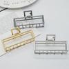 Pinza de pelo de metal con forma de tiburón en la parte trasera, pinza de agarre coreana, pinza para el pelo, pinza para el pelo grande, pinza de agarre de metal, celebridad de Internet
