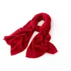 Cachemira 2026 Nuevo Calentador de Cuello de Punto Trenzado Color Sólido de Alta Gama para Mujer Bufanda Larga Cálida de Moda Tejido Grueso de Peso Pesado