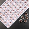 Broca de unha quadrada grossa de 10MM com esferas de turmalina, transparente como gelo, com combinação de cores de turmalina arco-íris, cristal de vidro, diamante, cristal de alta qualidade