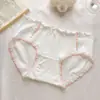 Categoria a Roupas Íntimas de Algodão para Bebê para Mulheres 7A Virilha Antibacteriana Respirável Coração Menina Doce Bonita Cintura Média Quadril Estudante Calcinhas