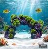 Decoración de Paisaje para Acuario Pecera Animal Pulpo Artesanías de Resina Tiburón Cocodrilo Hipopótamo Decoración de Animales