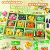 Borradores de Frutas y Verduras Limpian Sin Dejar Marcas, Diseños Realistas Creativos, Borradores Divertidos para Niños, Premios de Jardín de Infancia