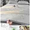 Tapete de Seda de Hielo Rattan Tapete de Bambú 2025 Nuevo Doble Cara Invierno y Verano Doble Uso Residencia Estudiantil Individual Tapete Suave Lavable a Máquina