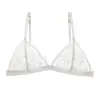 Lencería Fina Transfronteriza para Mujer, Sujetador Push-Up que Hace que los Pechos Pequeños Parezcan Más Grandes, Sujetador sin Aros para Verano, Sujetador Sexy de Encaje Francés que Hace que los Pechos Grandes Parezcan Más Pequeños