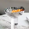 Lujo Ligero Sencillo Base Cilíndrica de Cristal Frutero Joyería Hotel Cafetería Diseñador Bocadillo Fruta Seca Plato Adornos
