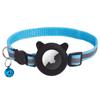 Collar para Gato Transfronterizo con Cascabel Apto para Airtag Collar con Orejas de Gato Reflectante Cubierta de Silicona Localizador de Mascotas Collar en Stock