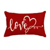 Fundas de Almohada Personalizadas para el Día de San Valentín Transfronterizas, Decoración de Atmósfera Festiva, Fundas de Cojín para Sofá del Hogar, Fundas de Cojín en Forma de Corazón para Dormitorio