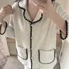 Cárdigan Casual Nuevo de Cachemira para Mujer, Holgado, Color Sólido, Ropa de Casa, Conjunto de Pijama Espesado con Acabado Pulido