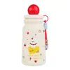 Nueva taza aislada portátil 316 de acero inoxidable, elegante y linda, para niñas, popular entre los estudiantes, con un diseño único de dibujos animados y pajilla