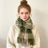 Colección de Bufandas de Mohair de Color Sólido de Otoño e Invierno, Bufandas Atmosféricas Estilo Coreano, Bufandas Chal Ampliadas y Engrosadas al por Mayor