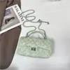 Bolso de Cadena con Patrón de Diamantes para Mujer 2026 Nuevo Bolso de Hombro de Moda para Mujer, Bolso Cruzado Pequeño Estilo Chanel para el Día a Día con un Toque de Lujo