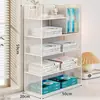 Estante de almacenamiento para clasificación por tema, gabinete vertical de almacenamiento de libros de múltiples niveles para escritorio de estudiante, estantería para archivos A4 de escritorio de oficina