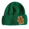 Gorro infantil de hermano gato, nuevo y bonito gorro de punto de oso, para bebés, masculinos y femeninos, de color liso, con bridas, moderno gorro de lana.