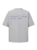 Nanxia Disguise Verano Nueva Colección Unisex Exterior Clásica Holgada Estampado de Espuma Gruesa Manga Corta Camiseta con Letras