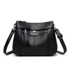 Bolso de Cuero Suave Multicapa Nuevo 2025 para Mujer Moda Bolso para Mamá de Mediana Edad y Mayor Bolso Cruzado de Hombro de Gran Capacidad