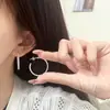 Colección de Pendientes de Plata de Ley 925 Kaiming para Mujer, Pendientes de Aro Hechos a Mano de Alta Gama de Lujo Ligero Estilo Coreano, Accesorios Versátiles Estilo Ins