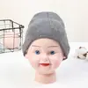 Gorro de Punto para Bebé de 1 a 5 Años 2024 Otoño e Invierno Gorro Infantil Niños y Niñas Color Sólido Lana Cálido de Invierno Gorro de Caramelo