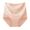 Nova Roupa Íntima Térmica Feminina Outono e Inverno Forrada com Fleece Cintura Alta Algodão Puro Roupa Íntima Feminina Graphene Antibacteriana Térmica Levanta Bumbum Roupa Íntima