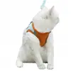 Arnés para pecho y espalda de mascota, estilo chaleco para perro pequeño, correa para perro, cuerda para pasear, accesorios para gatos, transpirable, reflectante.