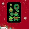 Adesivos de tatuagem de transferência de água luminosos de Natal à prova d'água adesivos de desenho animado para crianças novos feriados