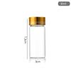 En Stock 30 Botellas Controladas con Tapa Dorada, Botellas Pequeñas de Vidrio Transparente para Medicina, Botellas de Colores para Dulces, Botellas con Tapa de Rosca para Empaque de Gelatina de Hierba, Botellas para Dulces