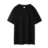 Nova Camiseta Pesada 230g Masculina Algodão Puro Manga Curta Verão Camiseta de Algodão Puro Cor Sólida Base Camiseta Masculina Atacado
