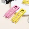 Pinza para el Cabello de Macarrón Multicolor Hueca, Pinza para el Cabello No Dañina para Flequillo, Herramienta Versátil de Sujeción para Niñas, Pinza Básica para el Cabello