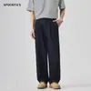 Roupas Masculinas Apo Estilo Americano High Street Transfronteiriço Calça Jeans Masculina, Temporada de Primavera, Calça de Liocel Solta de Perna Reta Tendência de Alta Qualidade.