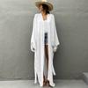 Recién llegado, cárdigan largo suelto de algodón, abrigo de playa con protección solar, blusa de bikini para vacaciones en la playa, traje de baño para mujer