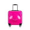 Maleta Infantil de 18 Pulgadas con Ruedas Universales Estilo Trolley Candado de Contraseña para Estudiantes Maleta de Viaje de Dibujos Animados para Equipaje de Mano Se Puede Imprimir con Logo