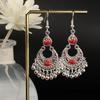 Brincos de estilo étnico boêmio europeu e americano Miaoyin Turquesa Tassel Brincos Minoritários Atrações turísticas Brincos