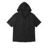Camisa com Capuz Masculina para Uso Externo, Corte Solto, Multicor, Cordão, Moda Versátil, Esportiva, Cor Sólida, Atacado em Estoque