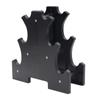 Estante para Mancuernas 3 Capas 3 Pares de Mancuernas Pequeñas Impregnadas de Plástico Estante Especial en Forma de Hoja Estante de Tres Capas Suministro Directo del Fabricante de Fitness para el Hogar