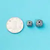 Plata de Ley S925 Plata Tailandesa Retro Flor Gesang Cuentas Espaciadoras Cuadradas Cuentas Sueltas Accesorios Cuerda de Cuentas Hecha a Mano para DIY Material