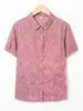 Nova Camisa de Algodão Puro de Manga Curta para o Verão 2026 da Mamãe, Roupas Casuais Novas para Mulheres de Meia-Idade e Idosas, Tops Estilosos para Senhoras Idosas