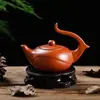 Bule de Argila Roxa, Pote de Argila Roxa de Grande Capacidade, Conjunto de Xícaras para Conjunto de Chá Kung Fu Doméstico, Pote Antigo de Argila Zhu Yixing