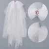 Véu com Laço de Fita Doce Estilo Francês para Noivas, Acessório de Cabeça Versátil para Festas de Aniversário, Acessórios de Cabelo que Complementam e Melhoram a Atmosfera