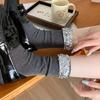 Calcetines de Moda para Mujer 2025 Nueva Llegada Calcetines Brillantes de Industria Pesada Tendencia Lolita Calcetines de Media Pantorrilla Primavera y Verano Calcetines Delgados Apilados