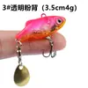 Cebo de Lentejuelas Vibratorio Giratorio de Micro Plástico para Trucha, Pez Mandarín y Corvina Amarilla, Adecuado para Todas las Capas de Agua