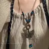 Contas de Chuva Nebulosa ~ Novo Colar de Contas Estilo Chinês para Mulheres, Estilo Zen de Verão, Corrente para Clavícula de Luxo Leve de Alta Qualidade