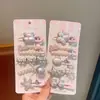 Pinza para el pelo de perla rosa plateada para niños, linda pinza lateral de flor pequeña, pinza para flequillo dopamina, estilo dulce y genial