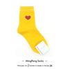 0 Calcetines de Corea del Sur con forma de corazón, calcetines de algodón para mujer, primavera y otoño, Dongdaemun Empole Casual