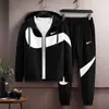 Conjunto de Ropa Deportiva para Hombre Primavera/Otoño 2025: Nuevo Conjunto Casual de Dos Piezas con Sudadera con Capucha y Pantalones Jogger