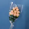 Rosa Individual Simulada Decoración de Mesa para Sala de Estar Flor Simulada Flor Falsa Flor de Seda Adornos de Plástico Arreglo Floral Personalización de Flores Secas