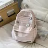 Mochila Rayada Versátil Estilo Coreano Ins para Mujer Diseño de Nicho Personalidad Mochila Escolar para Estudiantes para Mujer Moda Casual Viaje Espalda