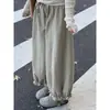 Pantalones de Trabajo Florales Caqui de Moda Otoñal para Mujer, Talla Petite Plus Size, Pantalones Casuales de Linterna