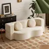 Sofá de Tela Vintage Comprimido al Vacío para Sala de Estar, Plegable y Lavable, Doble Propósito para Dos o Tres Personas, Sofá Cama
