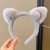 Diadema de Peluche para Otoño e Invierno, Diadema Especial con Presión para Lavarse la Cara y Aplicarse Mascarilla, Coleta, Accesorio para el Cabello de Pato Amarillo, Cueva para el Cabello